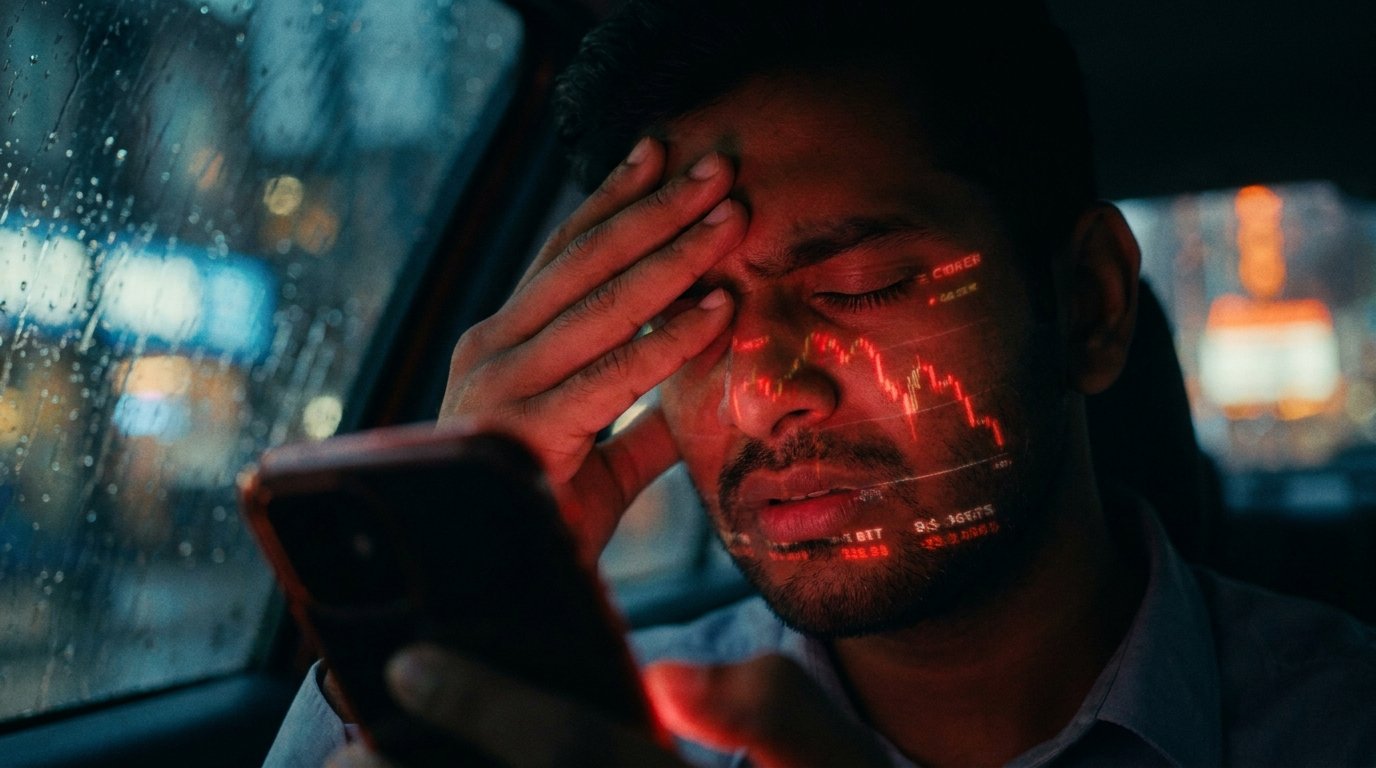 Young Indian investor worried about IPL betting and stock losses, a hidden risk in the IPL economy